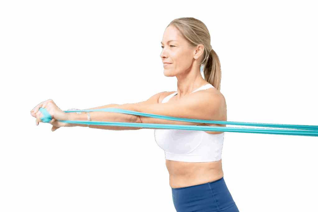 Personal Training Haan – Krafttraining mit Widerstandsband zur Verbesserung von Schulter- und Rumpfstabilität